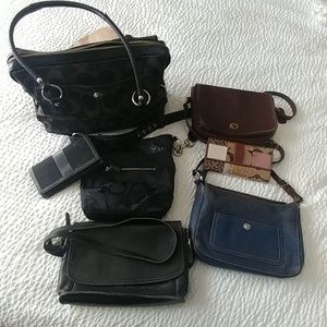 Used, as is, authentic Coach purse's and wallets